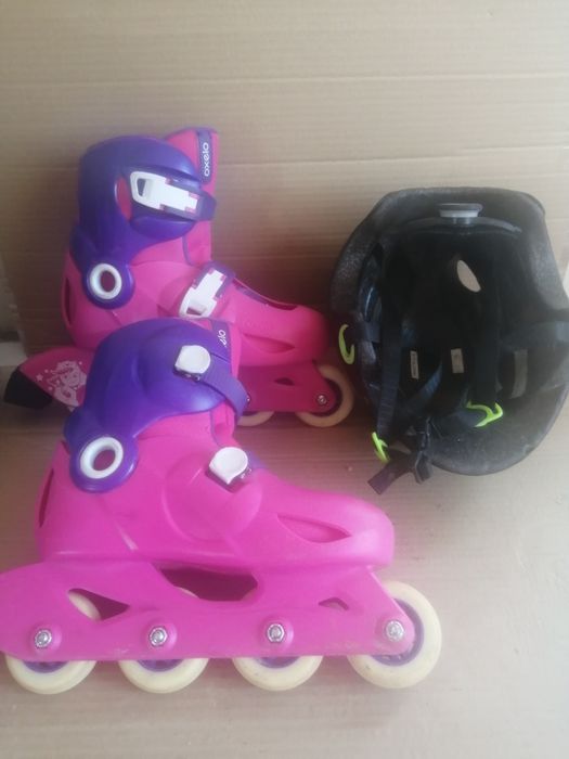 Ролкови ролери +предпазна каска