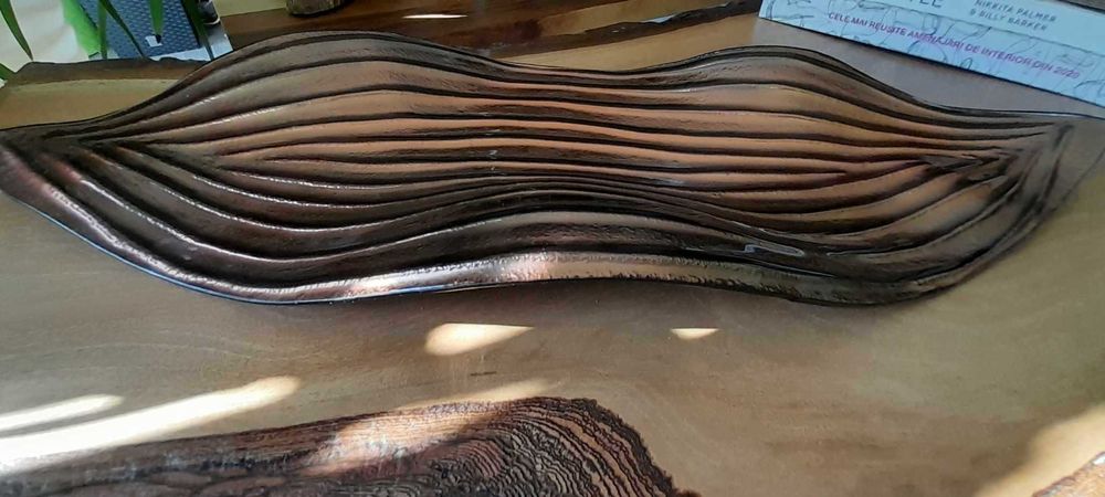 Tava decorativa Copper leaf