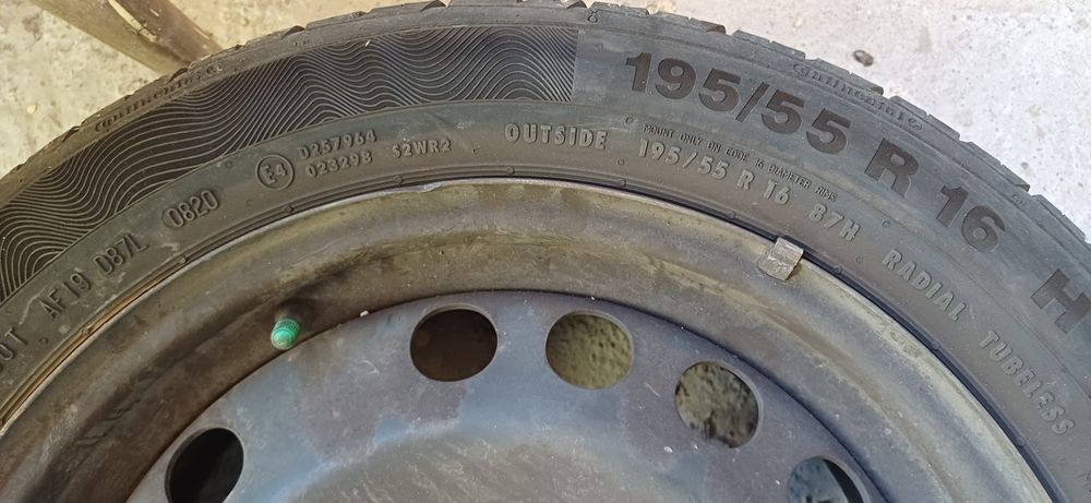 Roti complete vara, 195/55/16 Opel 5x110 anvelope Continental Premium
