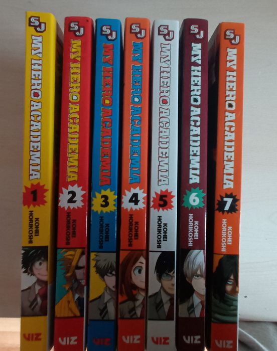 Манга My hero academia vol. 1-7