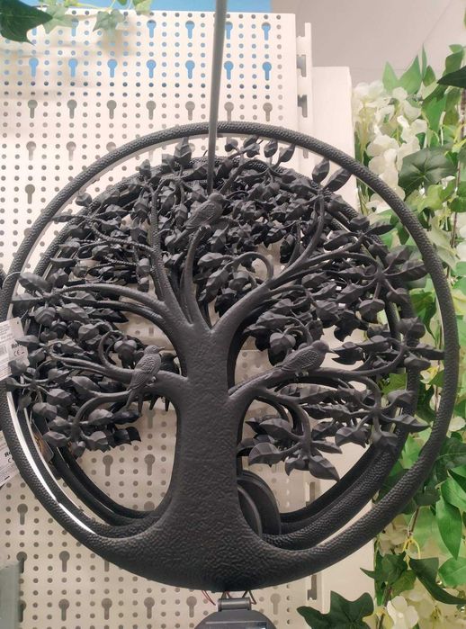 Соларно декоративно дърво Мавро с птици МЕТАЛ Ø40см