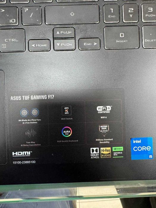 ASUS TUF Gaming F17 (FX707ZC4 / FX707ZC4)
