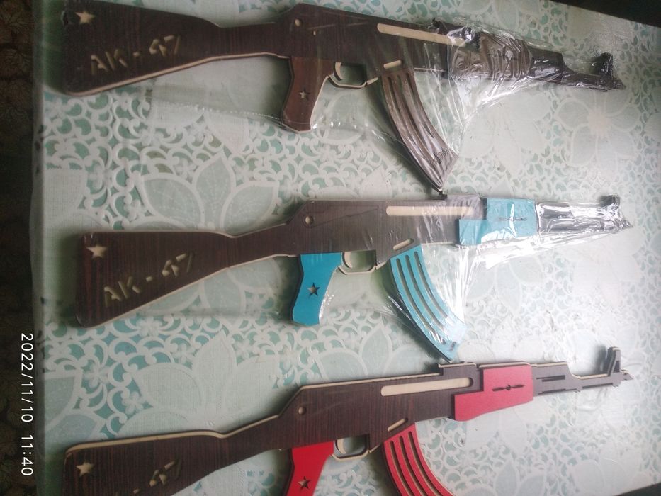 Винтовка М-16 деревянная игрушка