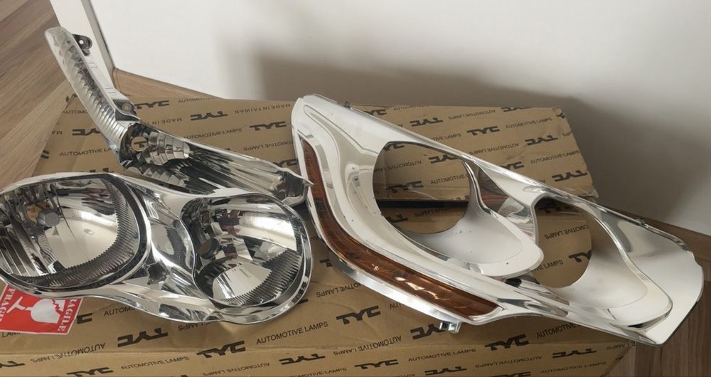 Piese far dreapta Citroën DS4 2011–2015 AL – reflector, ramă cromată, motoraș reglaj și mufe