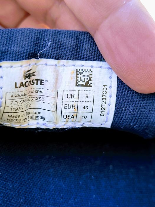 Teniși Lacoste material Coton 43;27cm nu Nike Adidas