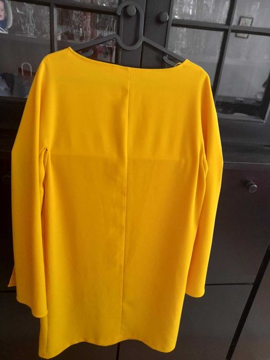 Дамска жълта рокля, туника Zara, размер М