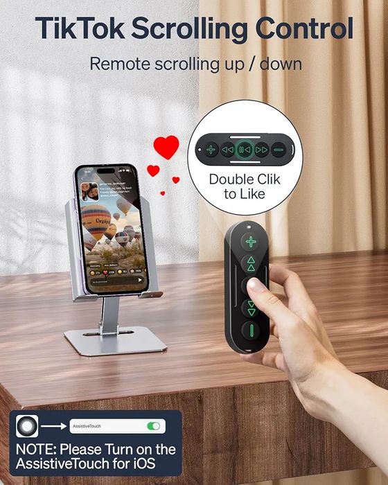 Telecomanda schimbare pagina/clip/ tiktok etc