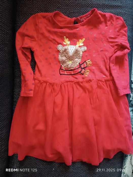 Коледни рокли за момиче 86 92 104