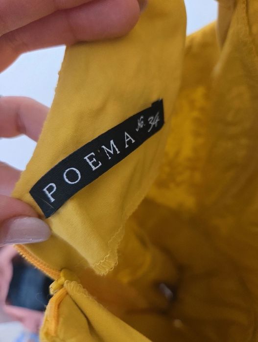 Rochie Poema galbena