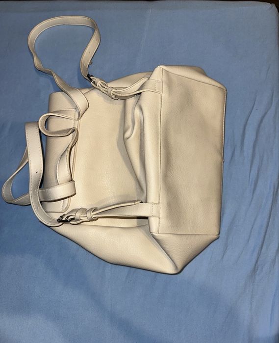 Set Geanta / Rucsac de dama,piele moale ecologic,noi