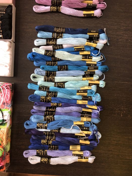 Хлопковые нитки мулине