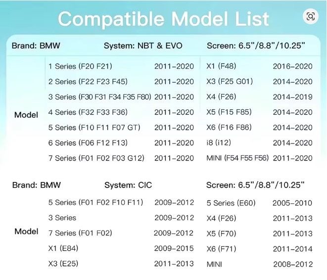 Безжичен CarPlay Android Auto за BMW