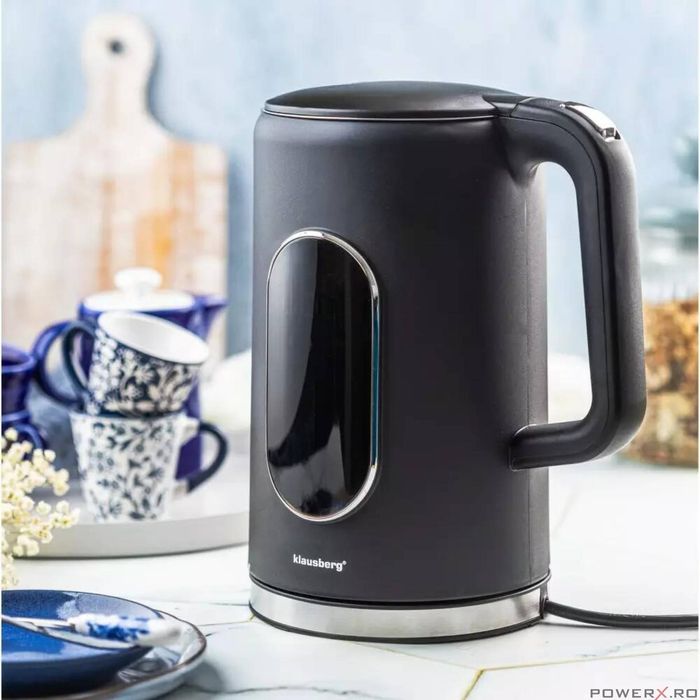 Fierbator electric, fabricat din otel inoxidabil, panou LED,