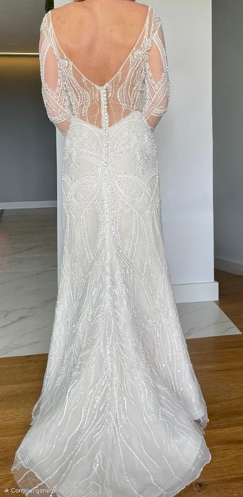 Rochie mireasa cu perlute / margele