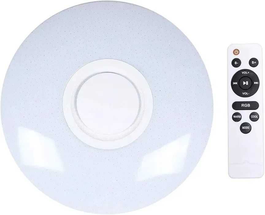 60W RGB плафон Ф36 см музикална Led лампа с високоговорител Димируема