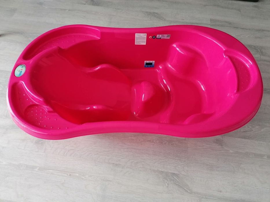 Cadita anatomica cu termometru Tega Baby Komfort Fucsia