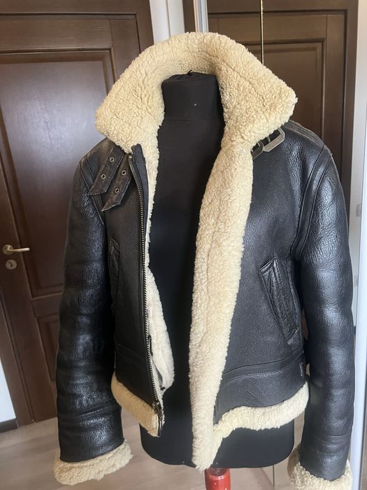 Geaca unisex aviator Original shearling (piele/bllana oaie)S