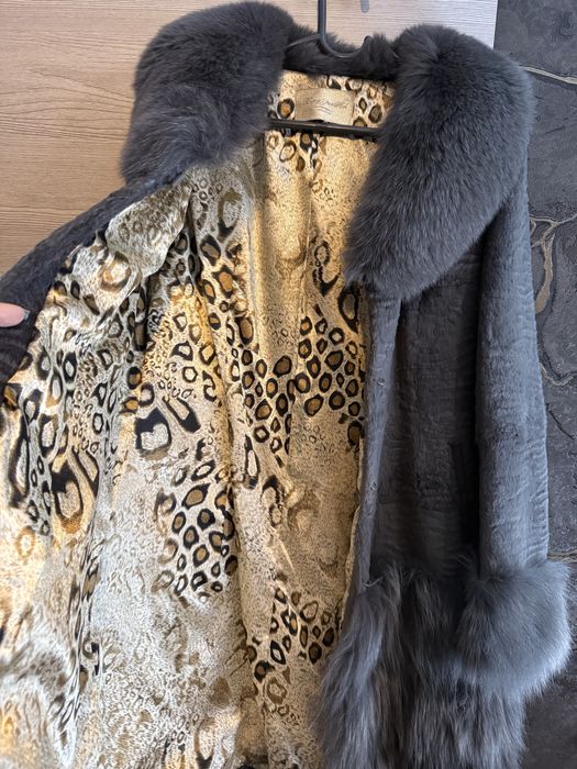 Шуба из кролика и песца