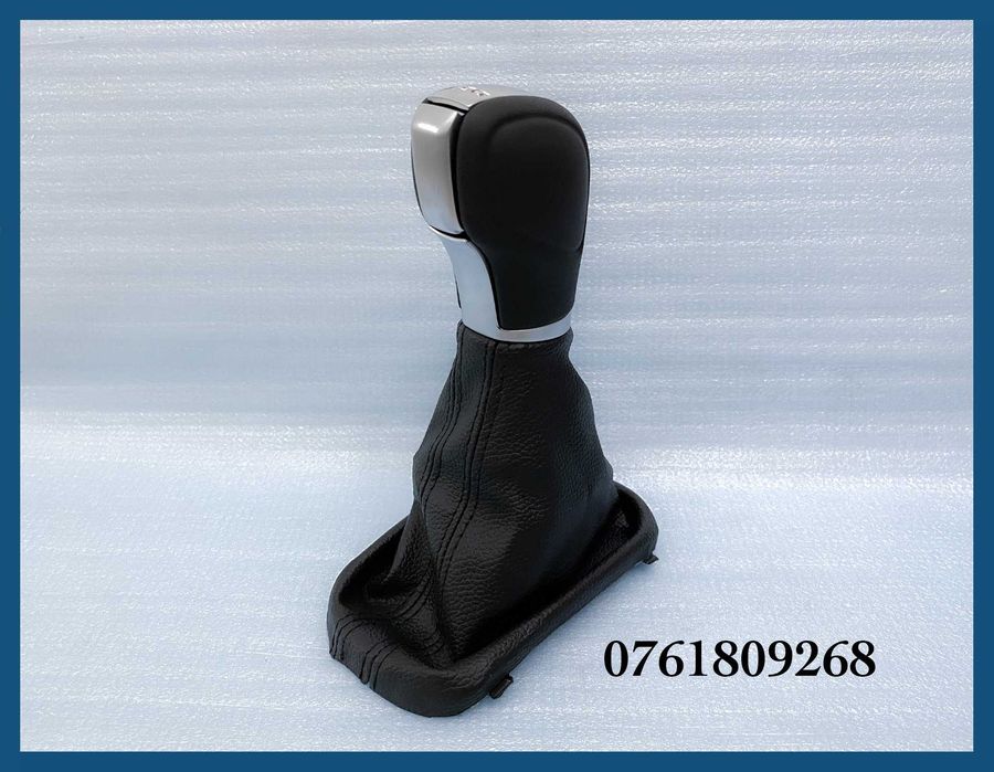 Manson + nuca schimbator din piele DSG pentru VW Golf 6 / Jetta / Eos / Passat B7 / CC / Tiguan / Sharan / Seat Alhambra
