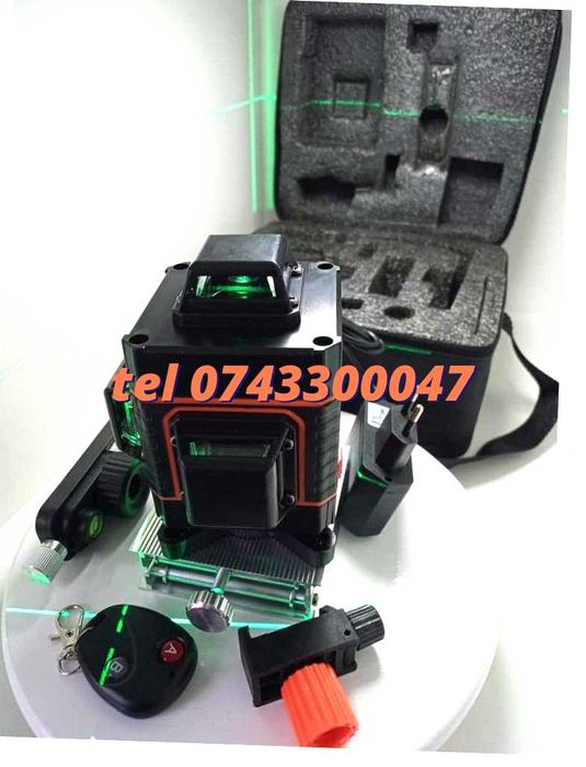 Promotie Nivela Laser Kmoon 16 Lini 4d Fascicul Laser Verde Cu 16 Li