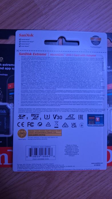 Card de memorie SanDisk Extreme microSDXC 512GB, pana la 190MB/s & 130