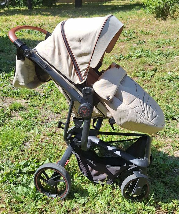 Бебешка Количка 3в1 Cangaroo Ellada бежова + 3 подаръка