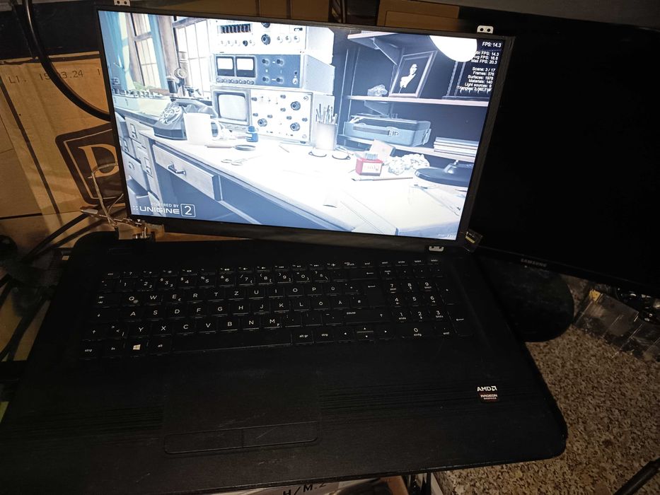 Placa baza laptop HP 17, AMD A10 9600P, video Radeon R7 M445 2gb, ddr4