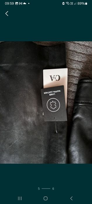 Geaca de piele biker H&M,XL