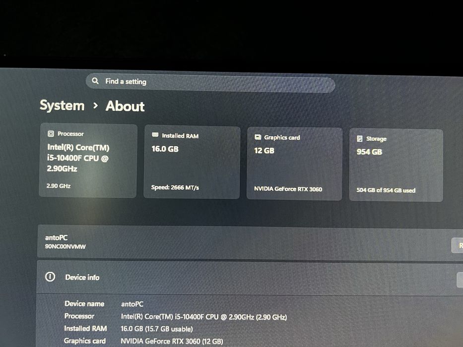 Setup Gaming performant de vanzare