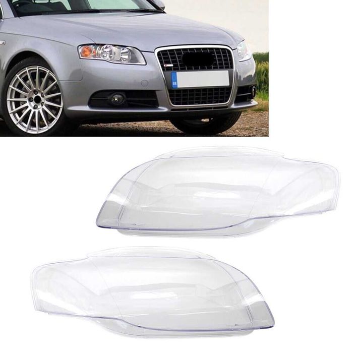 Капаци фарове Audi A4 B7 (04-07) Ауди а4 б7 ксенон фар за броня S-line