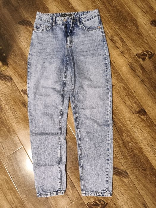 Blugi Mom ' s Fit Amisu prespalati mărime xs