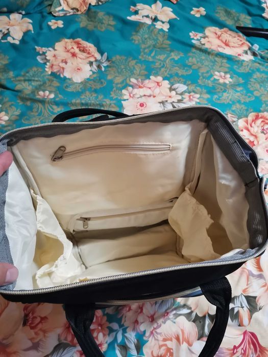 Geanta-Rucsac pentru Bebelusi, Mamici si Copii, qindu, Negru