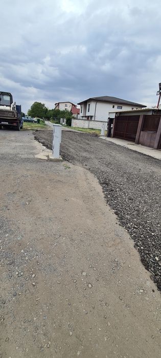 Asfalt frezat pentru strada locuri parcare amenajare bobcat