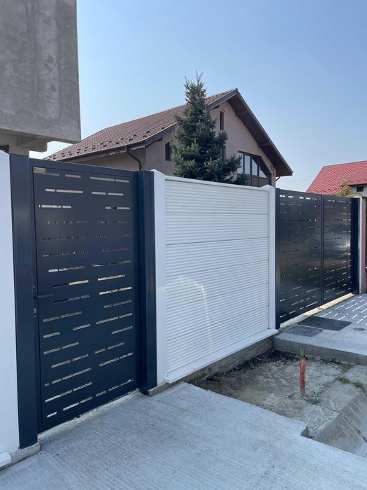 Gard beton sau marmura + porti cu garantie 15 ani