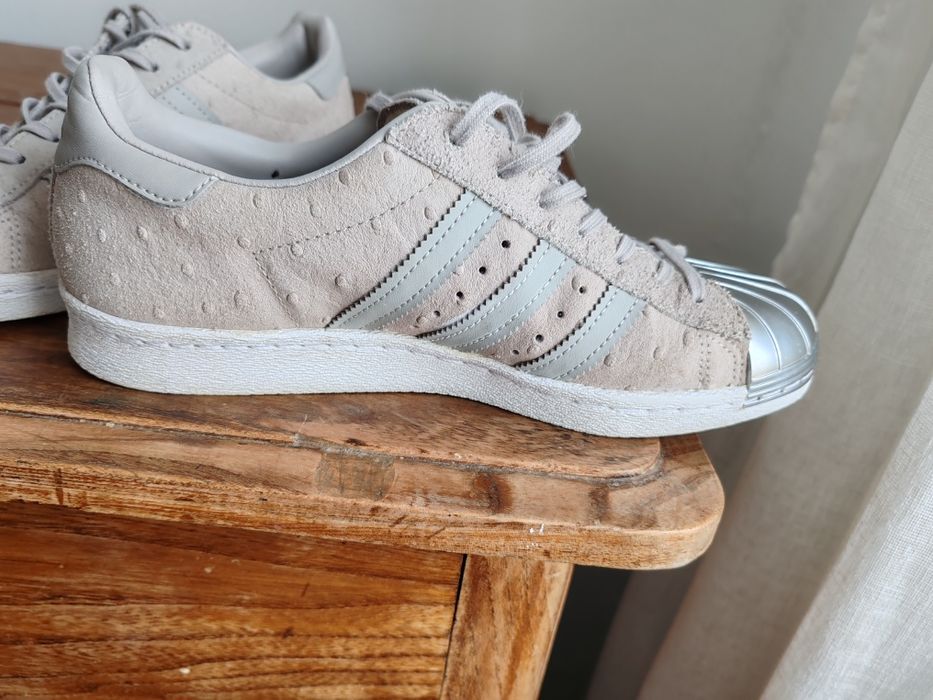 Adidas Superstar Metal Toe UK 6 – светлосиви кецове