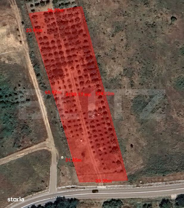 Teren intravilan - 4200 mp, parcelabil, construibil, cu livada, Rascru