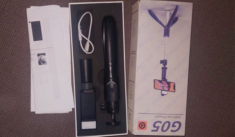 Селфи статив с блутут и дистанционно