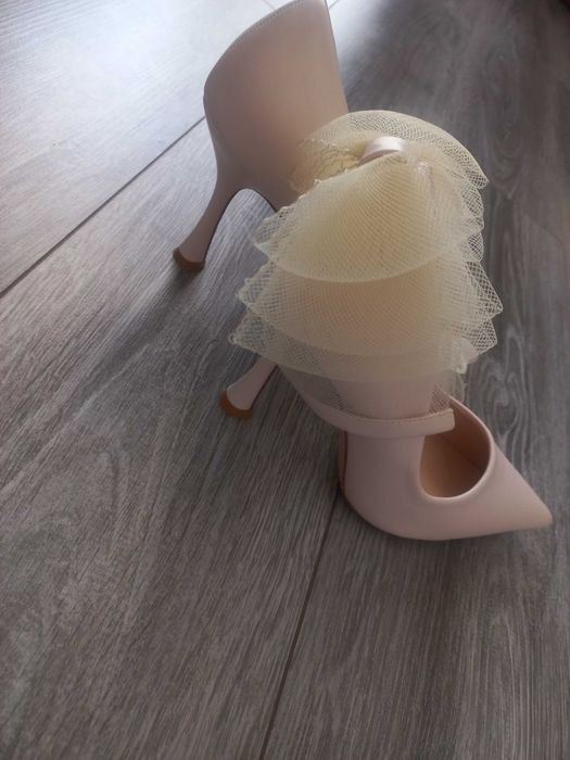 Свадебные белые туфли