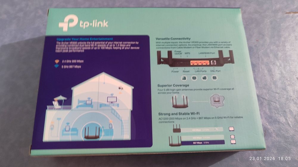 Wi-fi router Tp-link ac 1200 , archer VR300