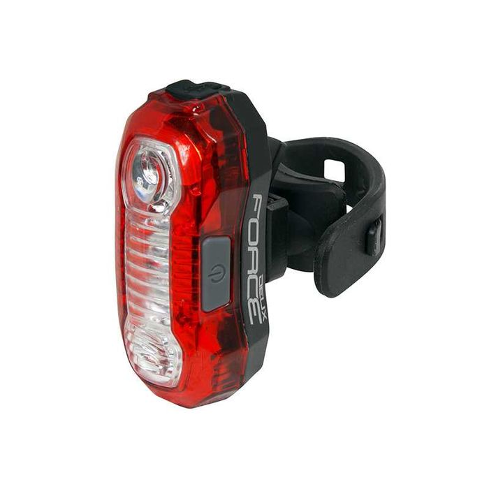 Задна LED стоп светлина за велосипед FORCE DEUX, 40 LM,  5x LED, USB