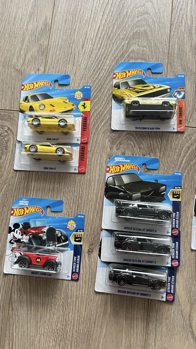 Hot wheels TH Ferrari Skyline Mazda Audi Plymouth