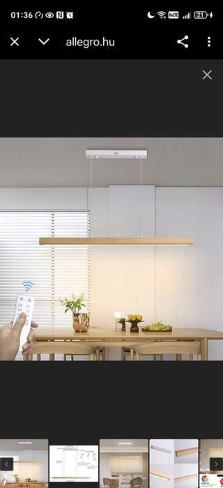 Линейна черна LED лампа 100/120см димируема с дистанционно