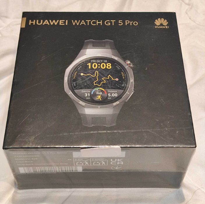 Smartwatch HUAWEI Watch GT 5 Pro 46mm, GPS, Android/iOS, Black