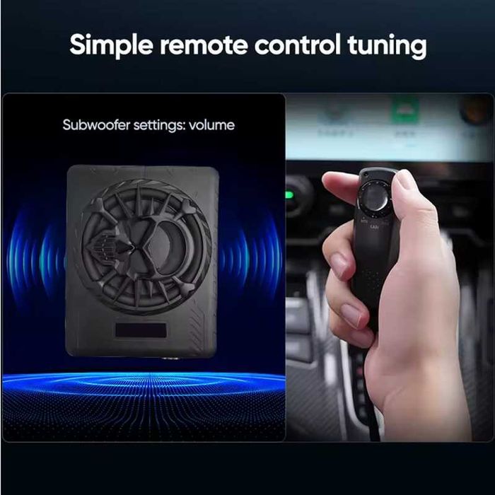 Компактен 10” автомобилен 800W(peak) активен субуфер