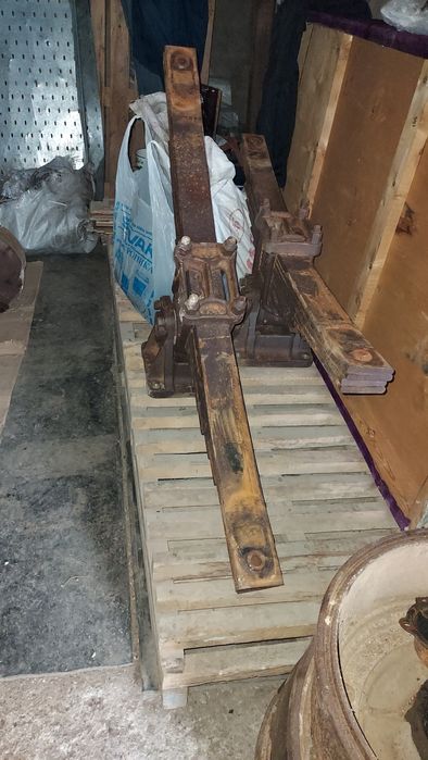 Ося рессоры стремянками на телеги птс