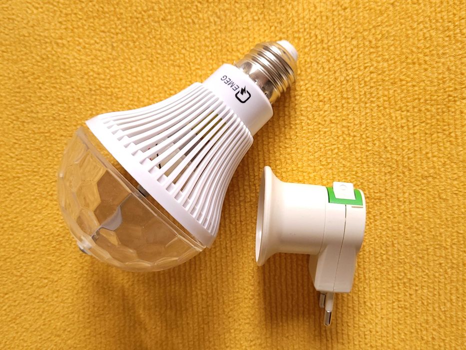 Set bec disco cu stecher si bec economic