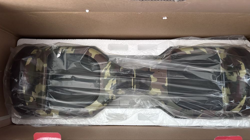 Hoverboard  verde camuflaj nou