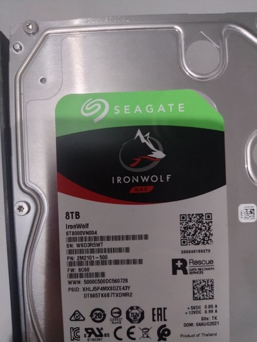 Seagate Ironwolf nas  8TB 7200