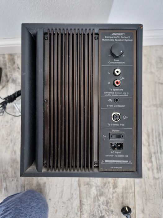 Bose companion 3 series II mentiuni