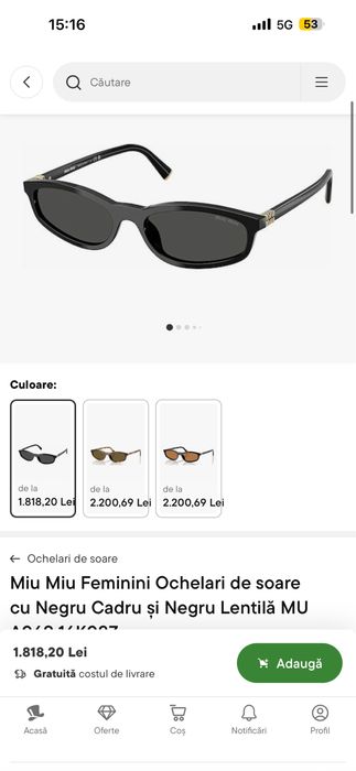 Ochelari miumiu